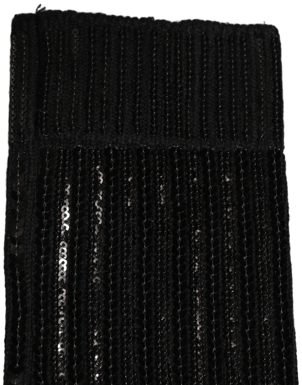 Dolce & Gabbana Black Sequin Cotton Knit Mid Calf Accessory Socks