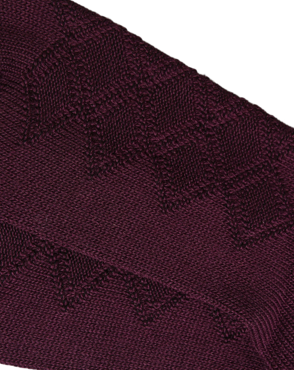 Dolce & Gabbana Burgundy Wool Crest Logo Knee High Accessory Socks