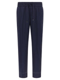 Brioni Blue Wool Casual Pants
