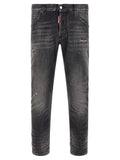 Dsquared² Gray Cotton Skinny Jeans