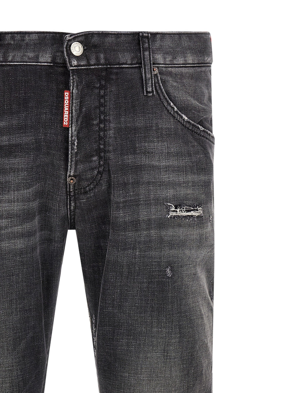 Dsquared² Gray Cotton Skinny Jeans