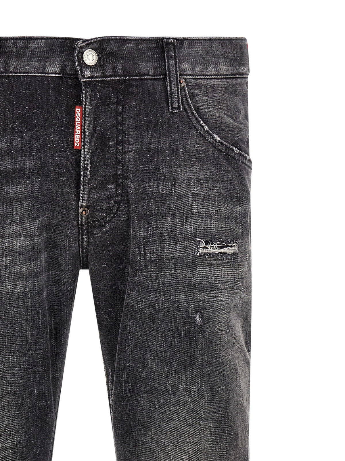 Dsquared² Gray Cotton Skinny Jeans