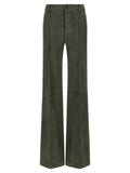 STOULS Gray Lamb Leather Pants