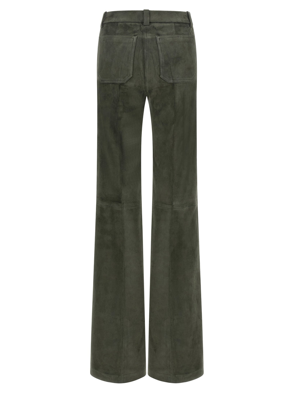 STOULS Gray Lamb Leather Pants