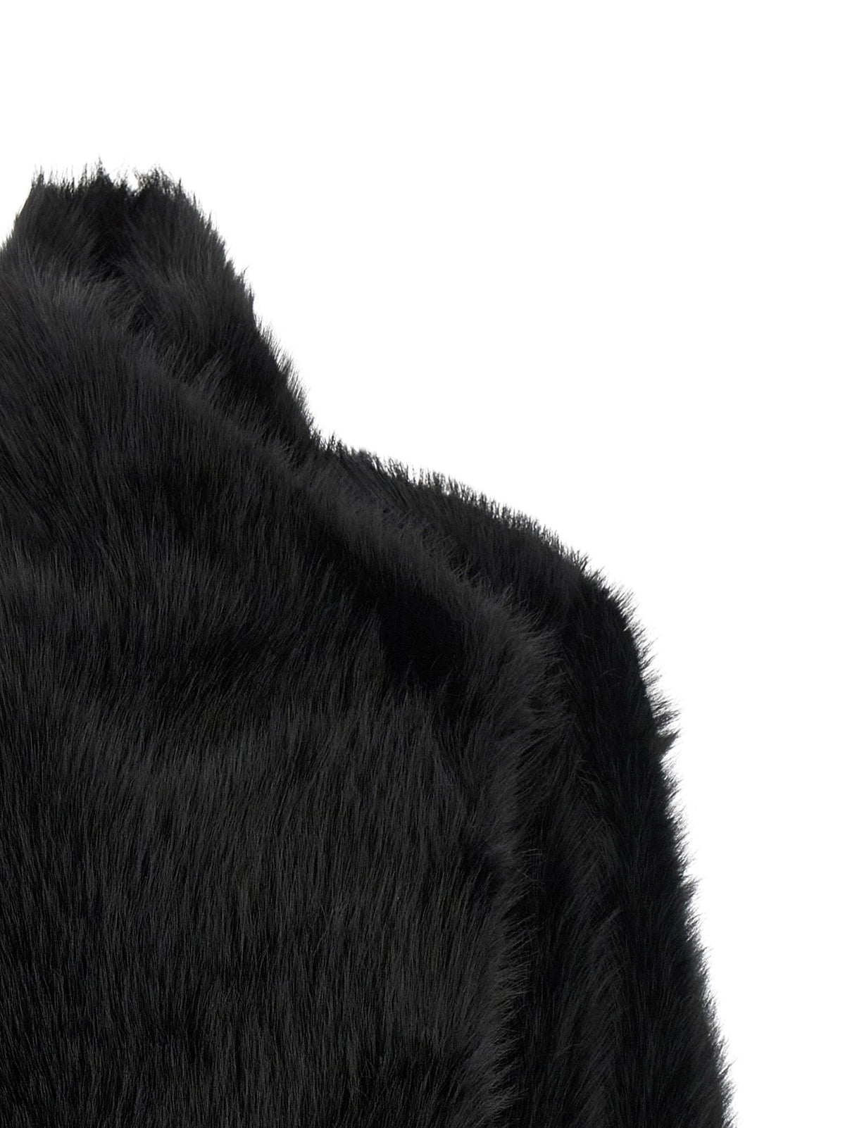 B&B COUTURE Black Polyester Full-Length Jacket