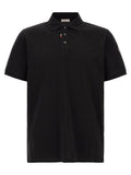 Moncler Black Cotton Polo Shirt