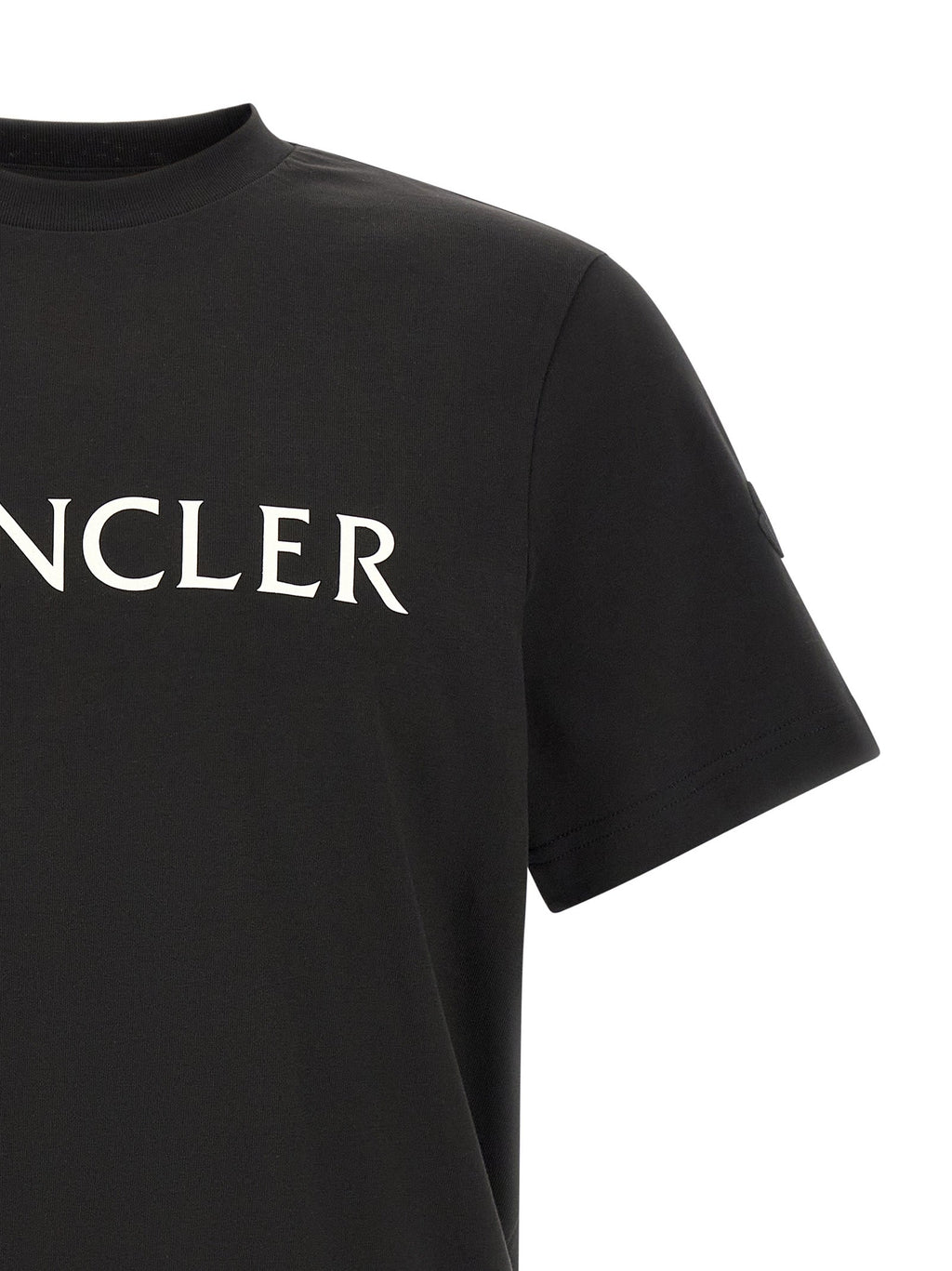 Moncler Black Cotton T-Shirt