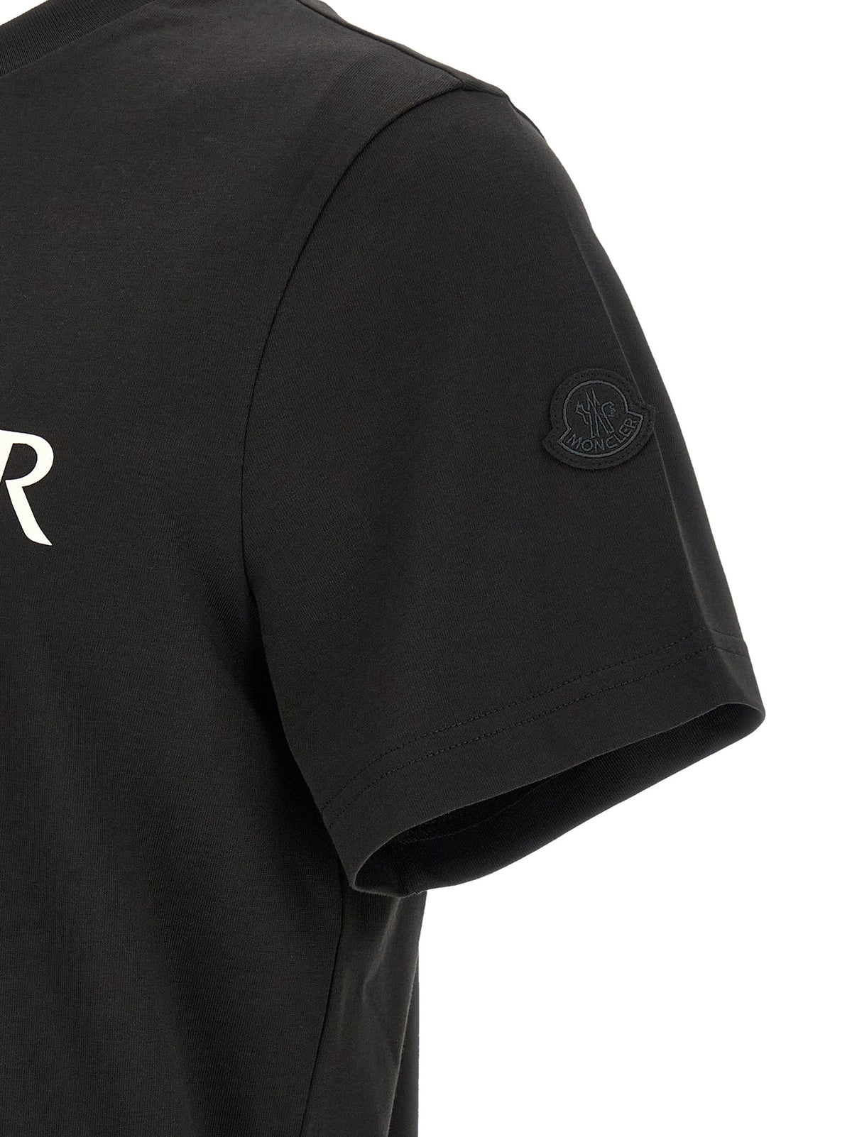Moncler Black Cotton T-Shirt