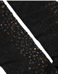 Dolce & Gabbana Dark Gray Sequined Wool Knee High Accessory Socks