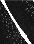 Dolce & Gabbana Dark Gray Sequined Wool Knee High Accessory Socks