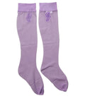 Dolce & Gabbana Purple Knee High Sheer Nylon Accessory Socks