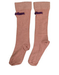 Dolce & Gabbana Dusty Pink Embroidered Mid Calf Accessory Socks