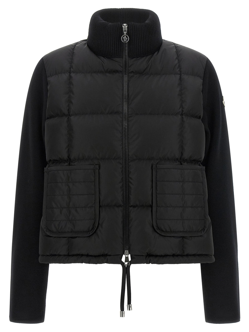 Moncler Black Virgin Wool Cardigan
