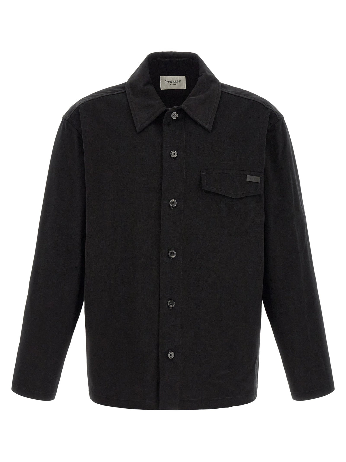 Saint Laurent Black Cotton Blouse