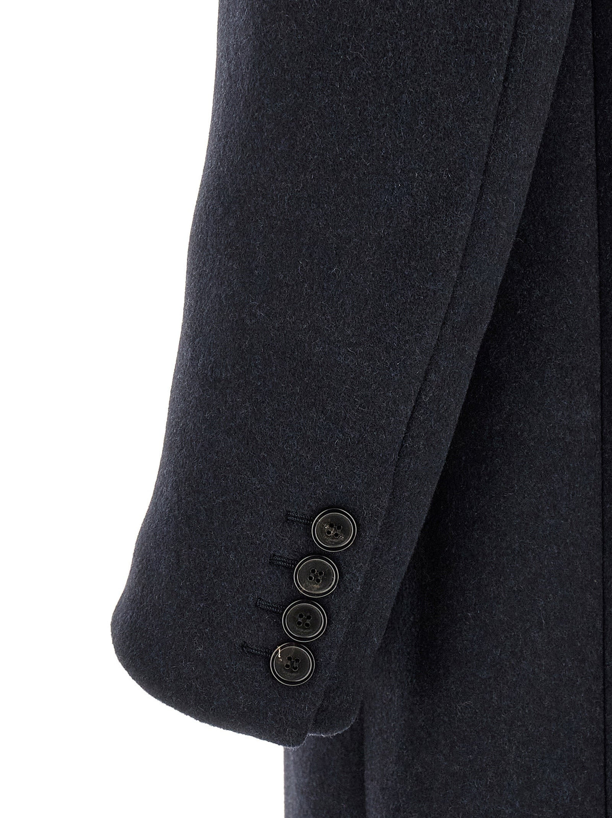 Saint Laurent Blue Wool Coat