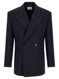Saint Laurent Blue Wool Blazer