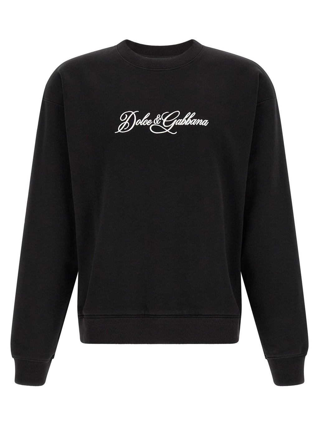 Dolce & Gabbana Black Cotton Sweatshirt