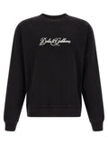 Dolce & Gabbana Black Cotton Sweatshirt