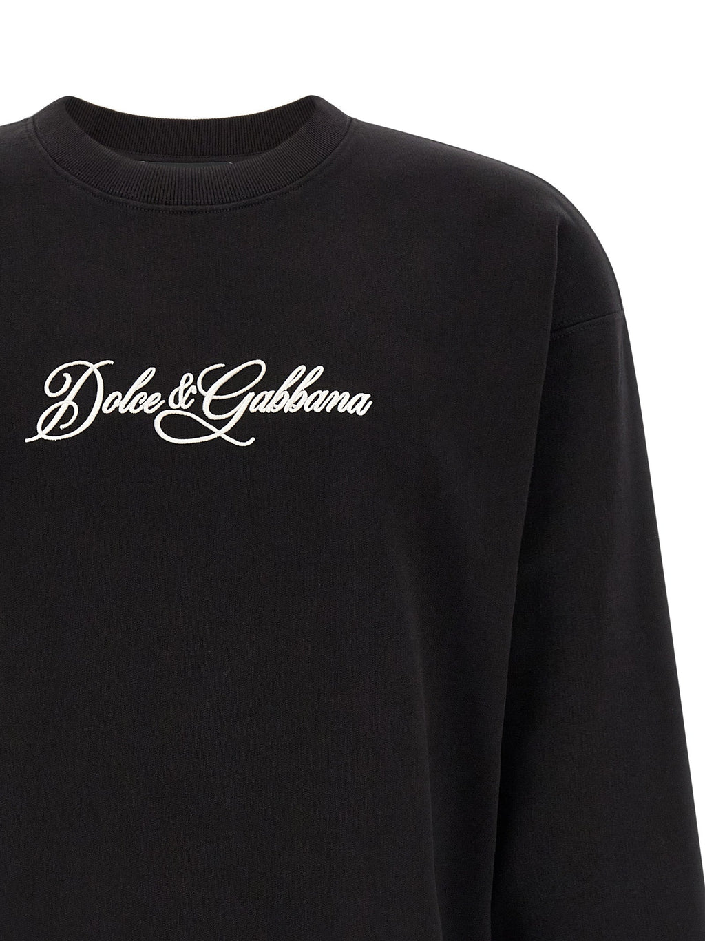 Dolce & Gabbana Black Cotton Sweatshirt