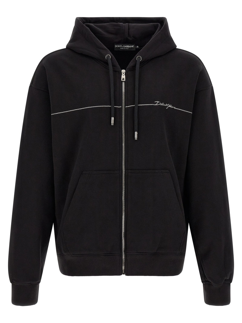 Dolce & Gabbana Black Cotton Sweatshirt