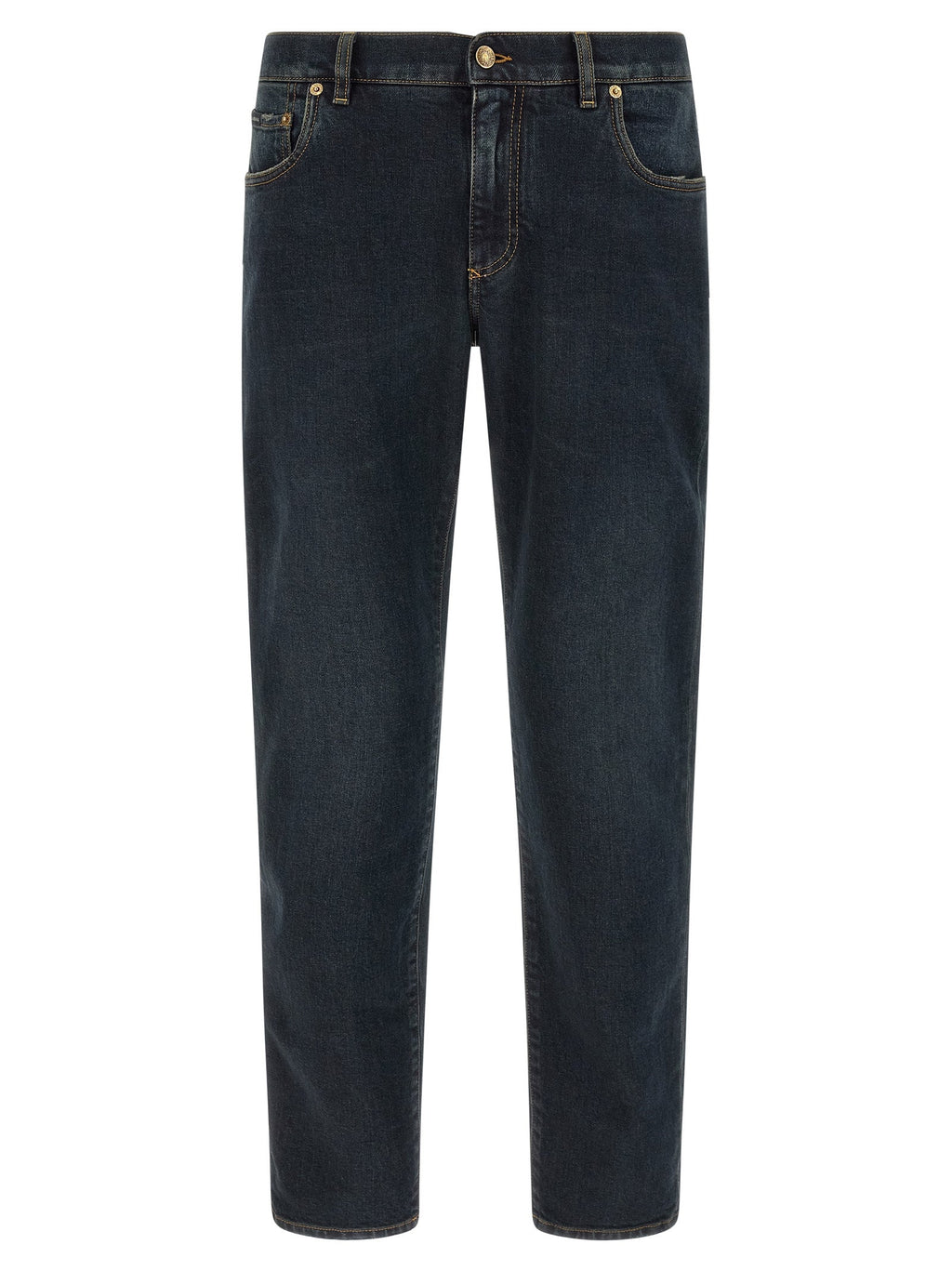 Dolce & Gabbana Blue Cotton Skinny Jeans