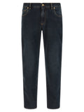 Dolce & Gabbana Blue Cotton Skinny Jeans