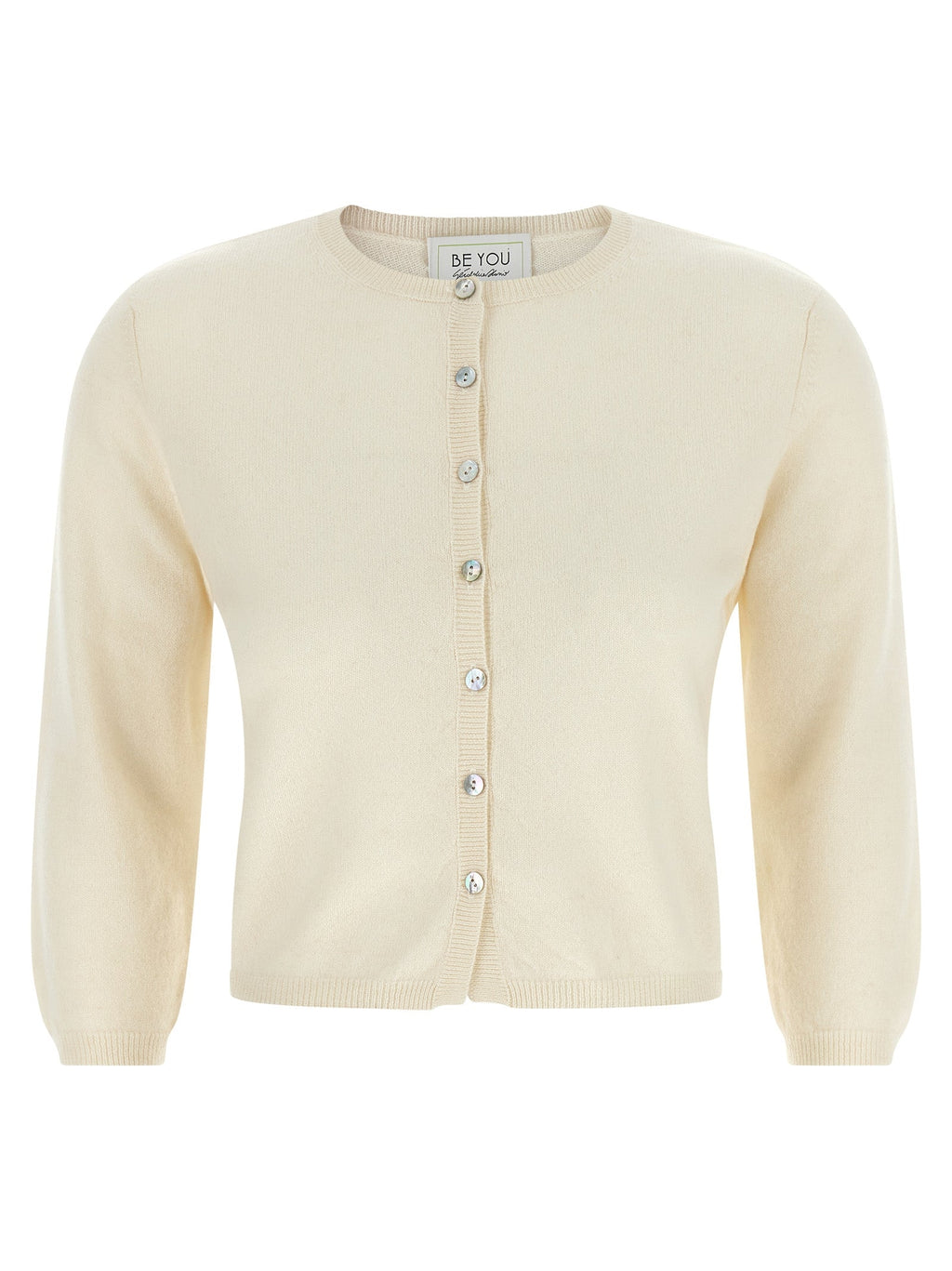 BE YOU White Cashmere Cardigan