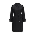 Burberry Black Cotton Coat