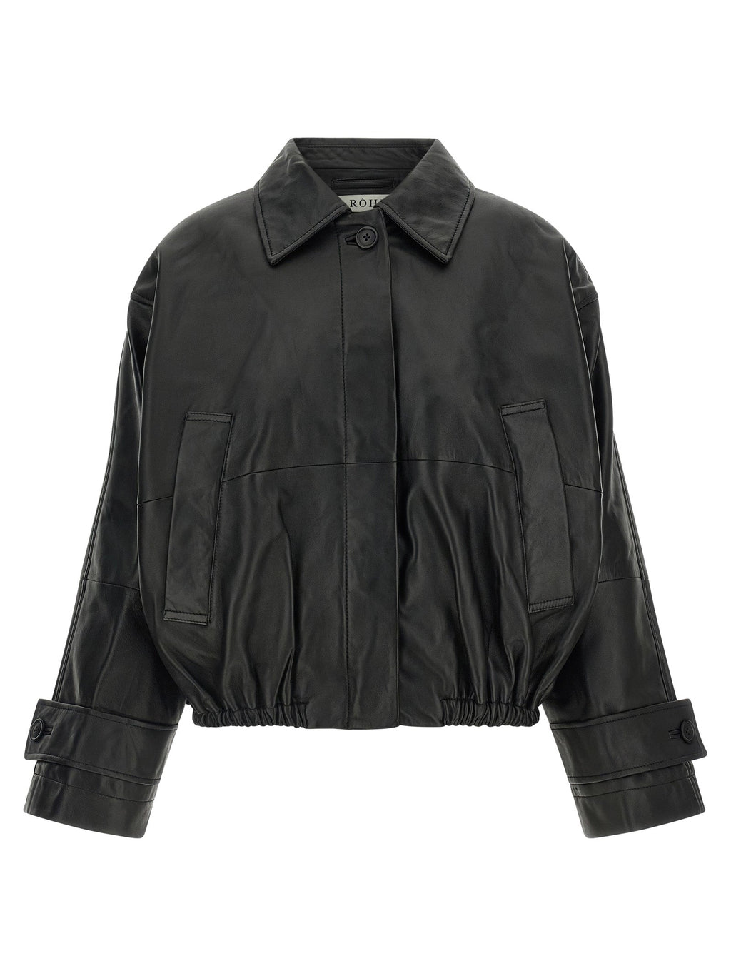 Rohe Black Lamb Leather Leather Jacket