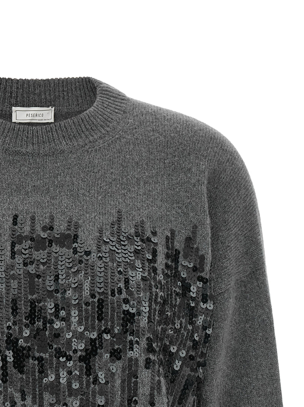 Peserico Gray Wool Cardigan