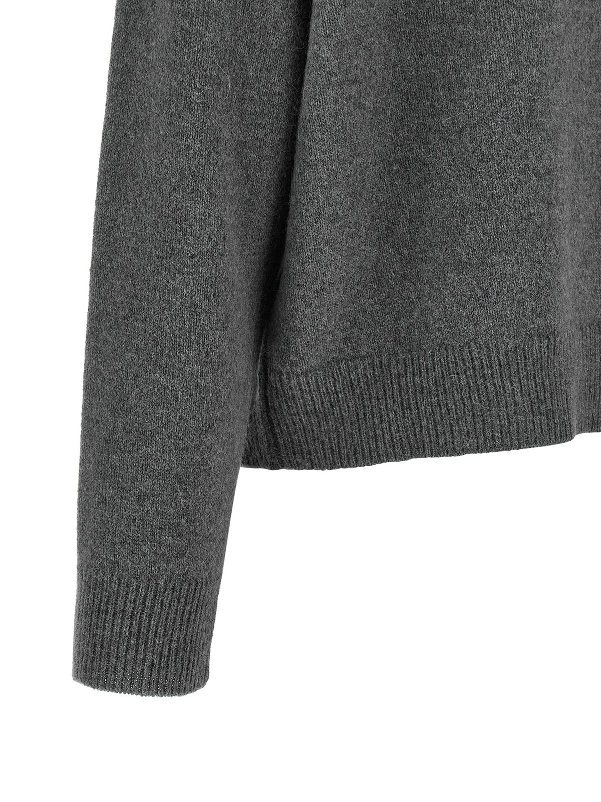 Peserico Gray Wool Cardigan