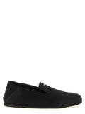 Giuseppe Zanotti Black Viscose Slip-On Loafers