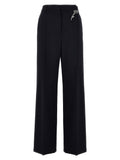 Prada Blue Wool Casual Pants