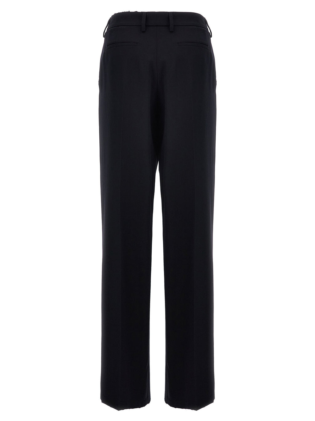 Prada Blue Wool Casual Pants