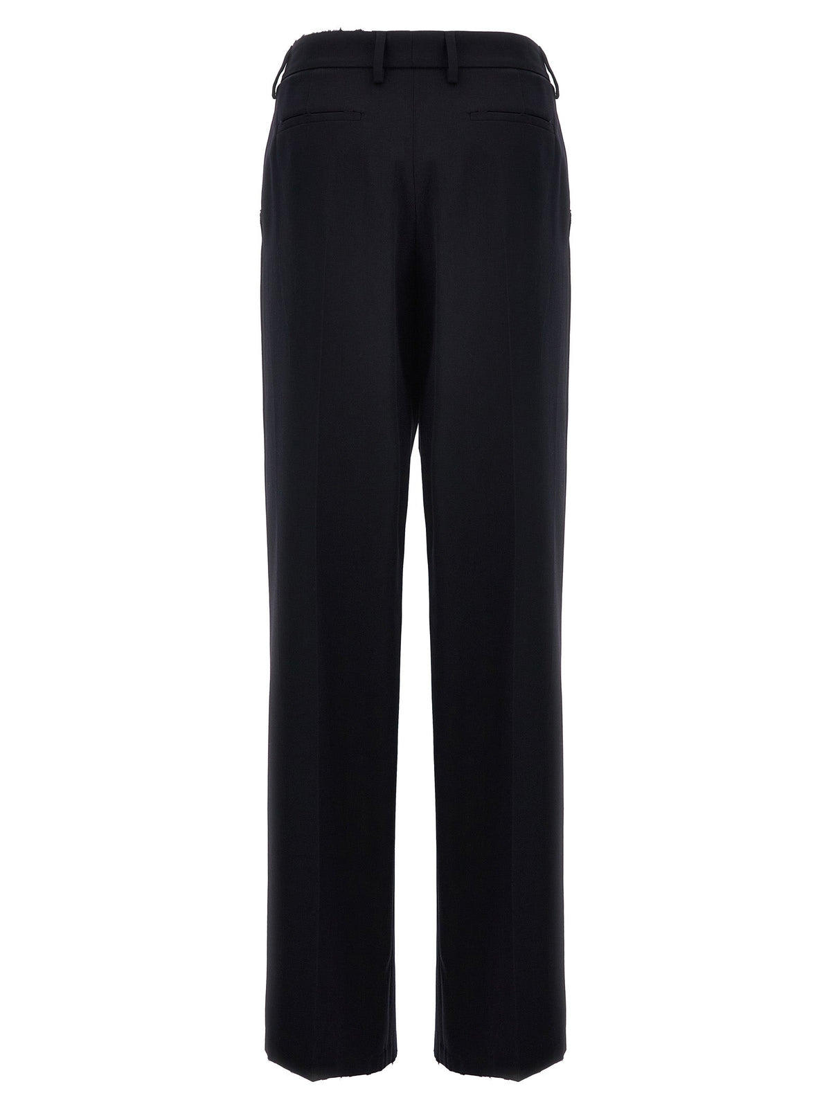 Prada Blue Wool Casual Pants