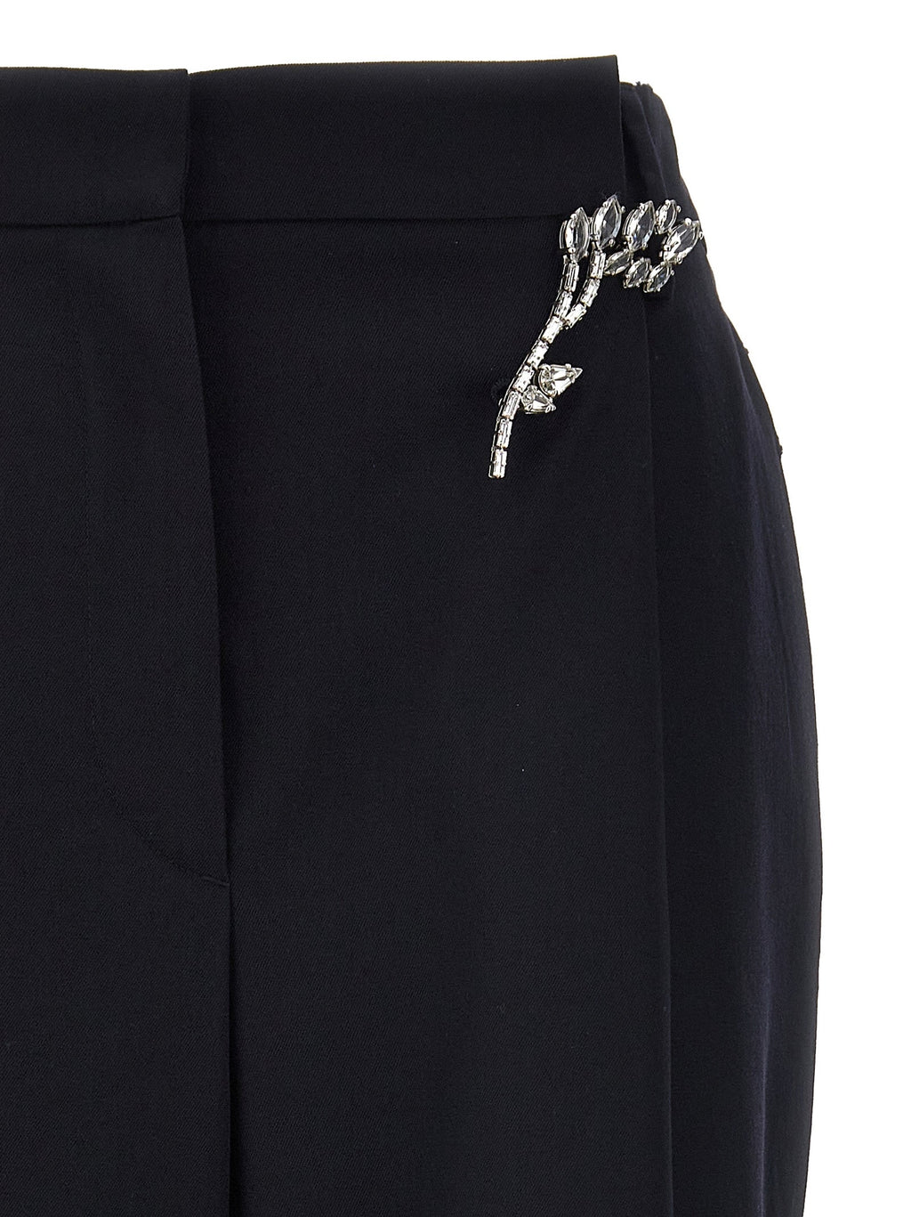 Prada Blue Wool Casual Pants