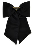 Prada Black Brass Hair Clip