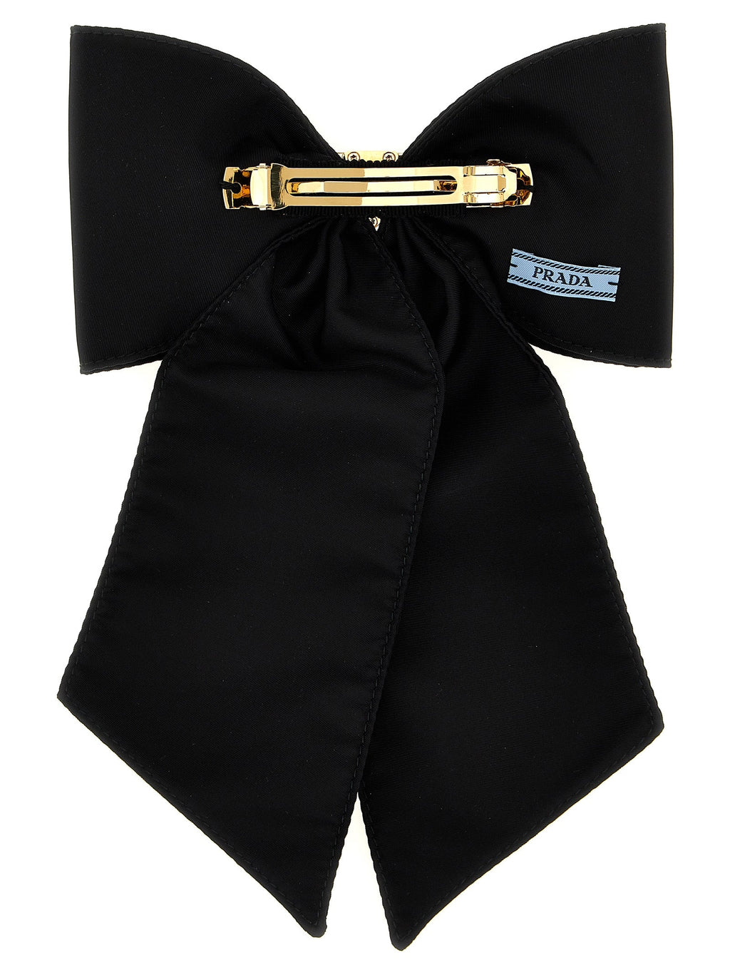 Prada Black Brass Hair Clip