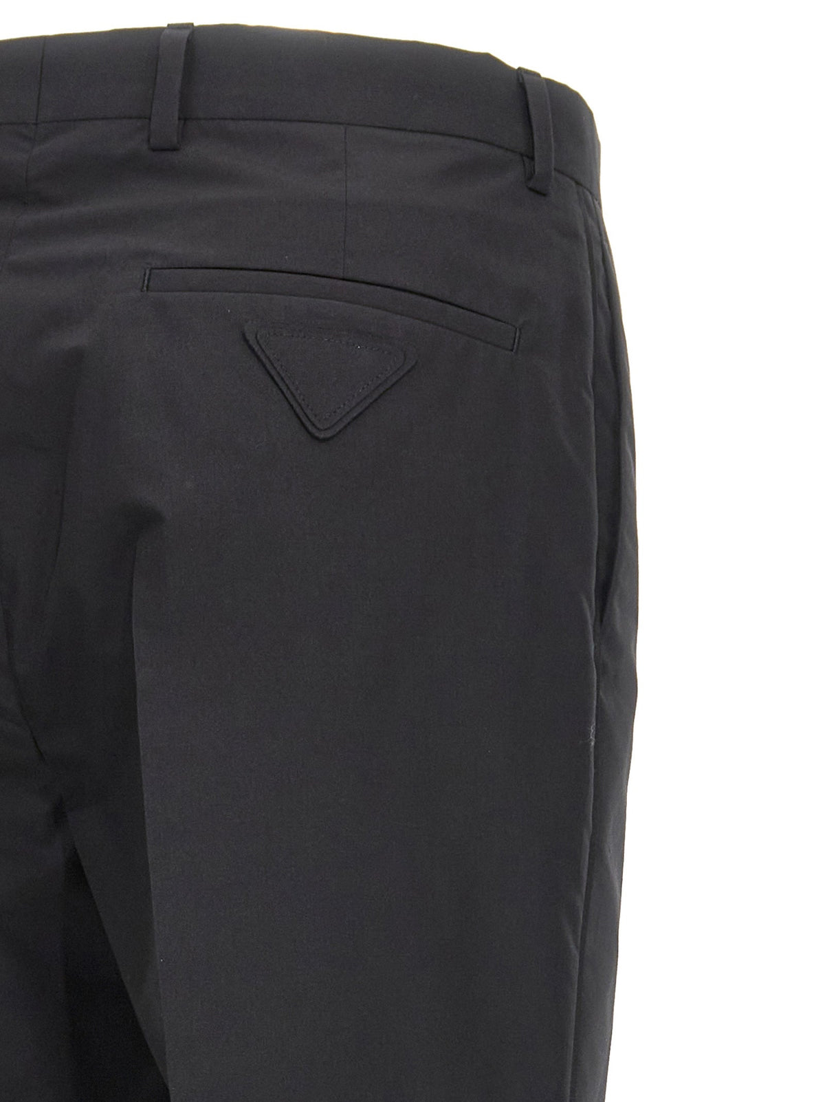 Prada Black Cotton Dress Pants