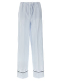 Prada Blue Cotton Casual Pants