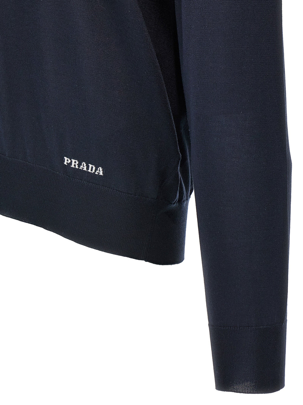 Prada Blue Silk Cardigan