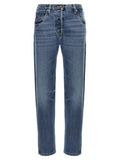 Prada Blue Cotton Straight-Leg Jeans