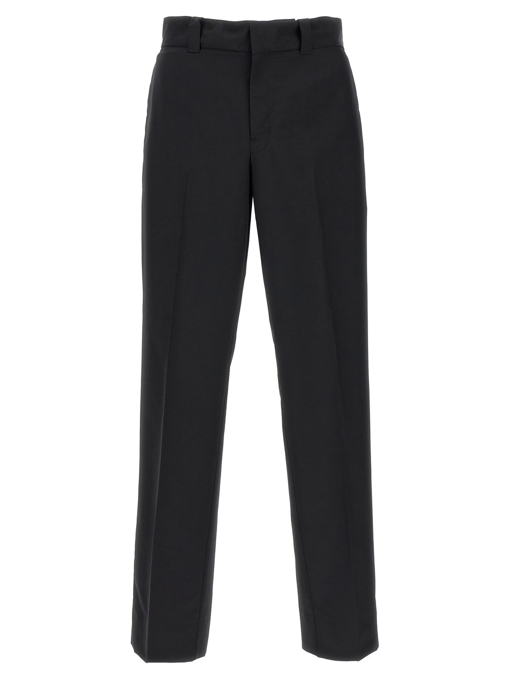Prada Black Virgin Wool Casual Pants