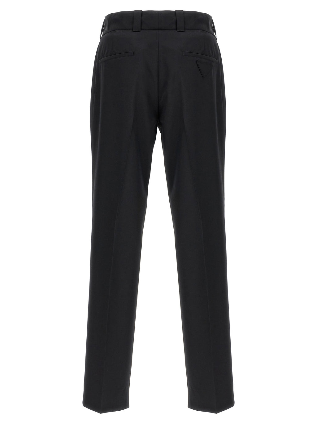 Prada Black Virgin Wool Casual Pants