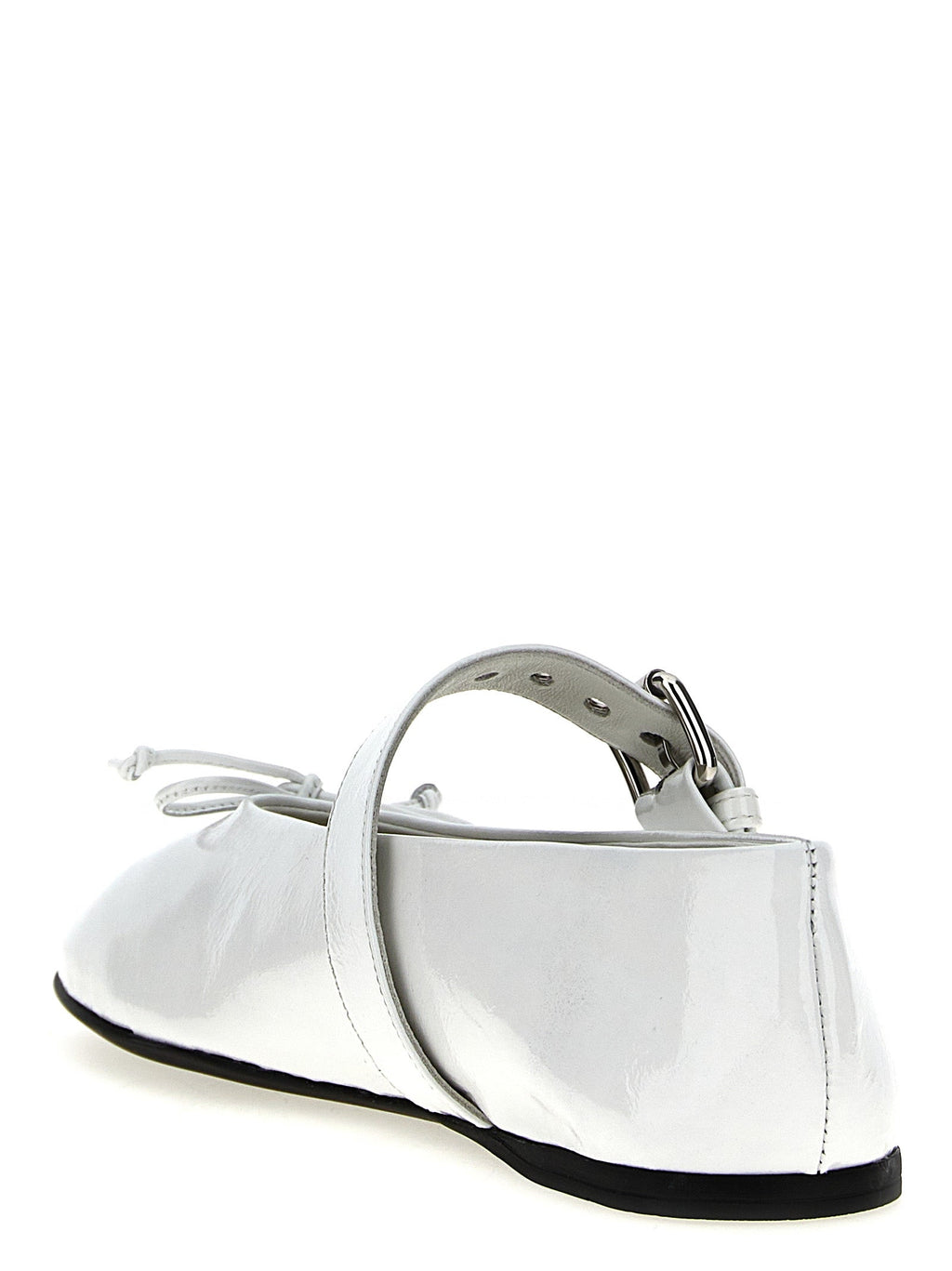 Miu Miu White Calfskin Ballet Flats