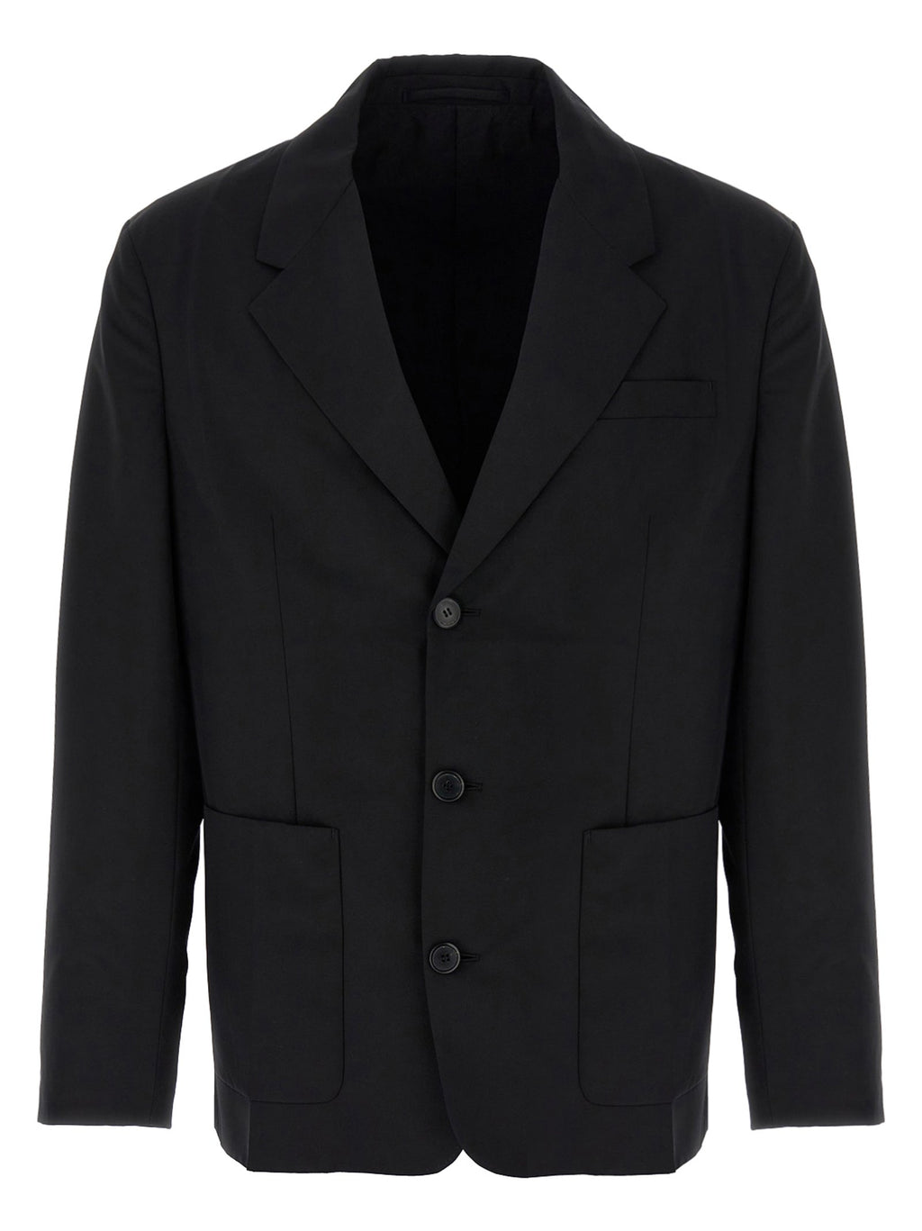Prada Black Virgin Wool Blazer