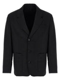 Prada Black Virgin Wool Blazer