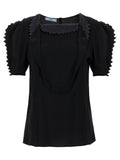 Prada Black Viscose Tank Tops