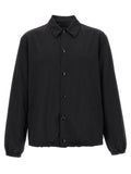 Prada Black Virgin Wool Full-Length Jacket