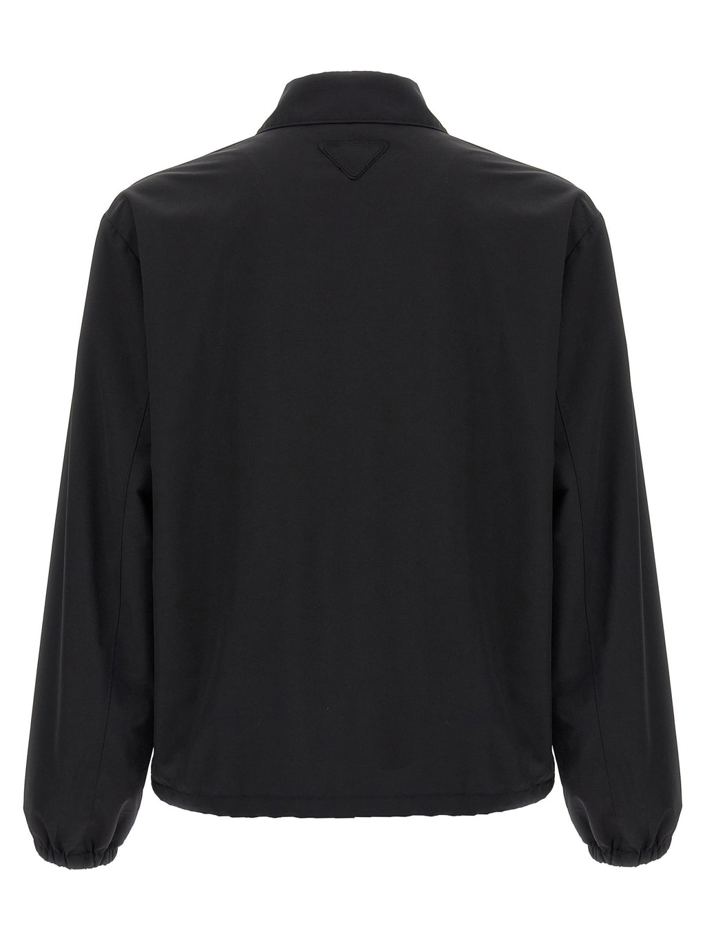 Prada Black Virgin Wool Full-Length Jacket